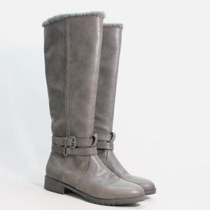 Naturalizer Garrison Cozy Knee High Boots in Grey‎ Size 5 M